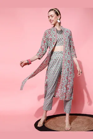 indo street Women Floral Printed Pure Cotton Co-Ord Set