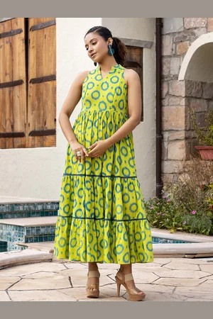Ambraee Printed Maxi Dress