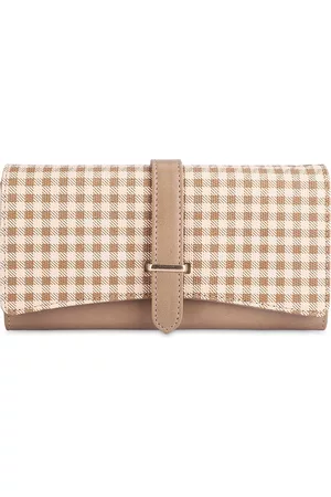 THE CLOWNFISH Dhanvi Women Checked Two Fold Wallet