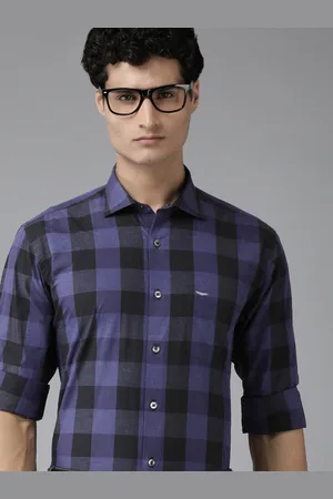 Park Avenue Slim Fit Pure Cotton Checked Formal Shirt
