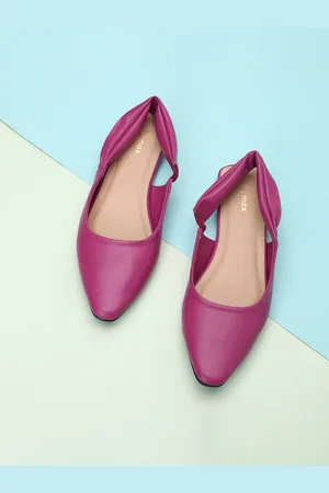 Max Collection Women Solid Pointed Toe Mules