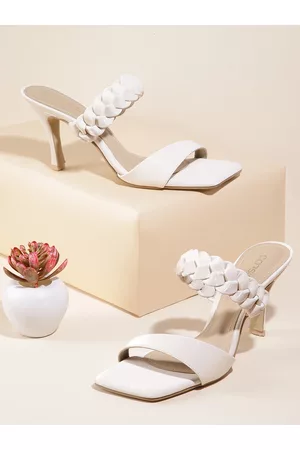 Corsica Woven Design Slim Heel Sandals