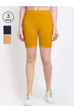 GRACIT Women Pack of 3 Cycling Biker Shorts