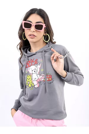 Ketch Women Printed Hooded Sweatshirt