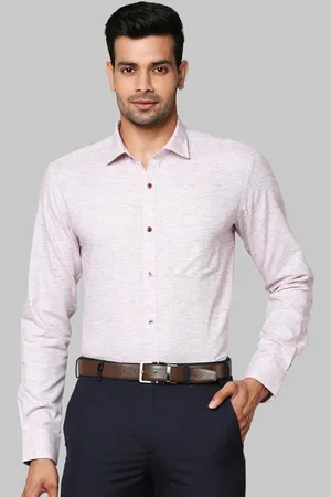 Park Avenue Men Pink Slim Fit Opaque Casual Shirt