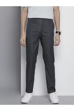 The Indian Garage Co Self Design Regular Fit Chinos Trousers