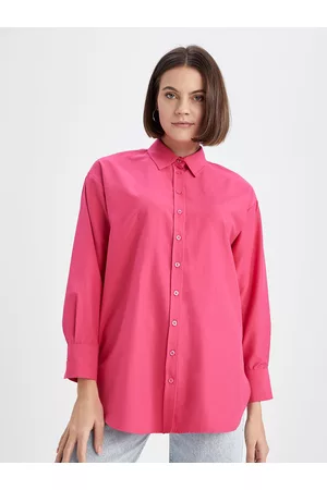 DeFacto Spread Collar Long Sleeves Boxy Casual Shirt