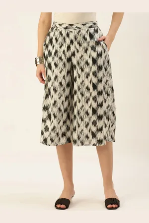 De Moza Women Printed Loose Fit Culottes