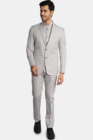 Wintage Men Checked Single-Breasted Three Piece Suit