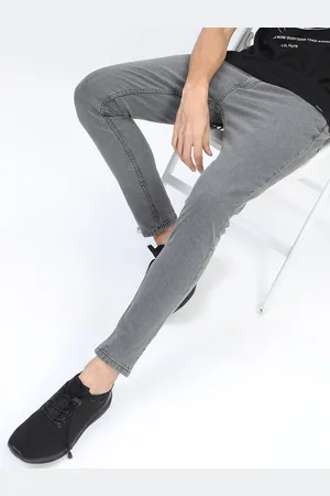 Ketch Men Grey Skinny Fit Light Fade Stretchable Jeans