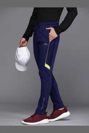WROGN Men Dry Pro Mid Rise Knitted Sports Track Pants
