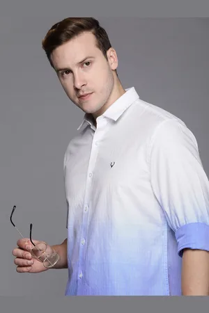 Allen Solly Sport Cutawy Collar Striped Ombre Pure Cotton Casual Shirt