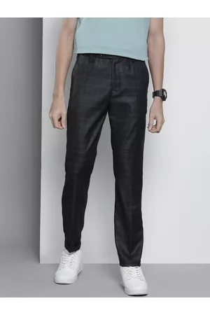 The Indian Garage Co Self Design Regular Fit Chinos Trousers