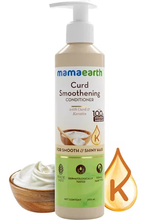 Mamaearth Curd Smoothening Conditioner with Curd & Keratin For Smooth & Shiny Hair- 250 ml
