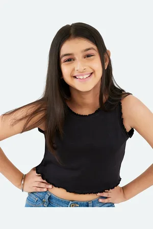 OLELÉ Sleeveless Ribbed Cotton Crop Top