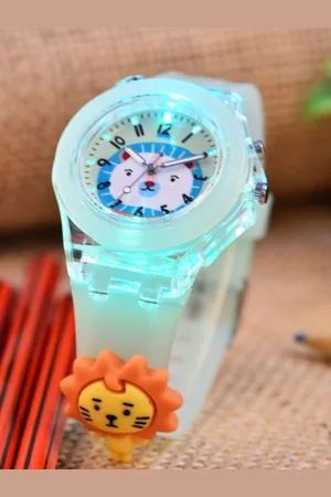Shocknshop Printed Dial & Scratch Resistant Straps Analogue Watch LED Lion 327