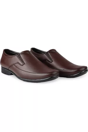 HikBi Men Leather Anti-Skid Formal Slip-On Shoes