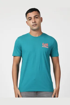 Lee Men Typography Printed Cotton T-shirt