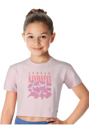 Gini and Jony Girls Typography Printed Cotton T-shirts