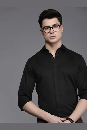 Kenneth Cole Rapid Men Black Casual Shirt