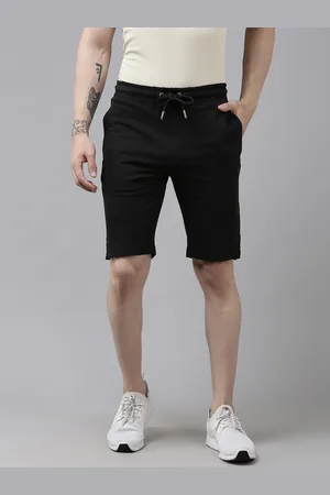 Ralph Lauren Men Solid Mid-Rise Knitted Shorts With Cut-Out Detail