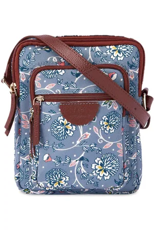 TEAL Floral Printed Sling Bag