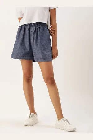 Kook N Keech Washed Loose Fit Denim Shorts