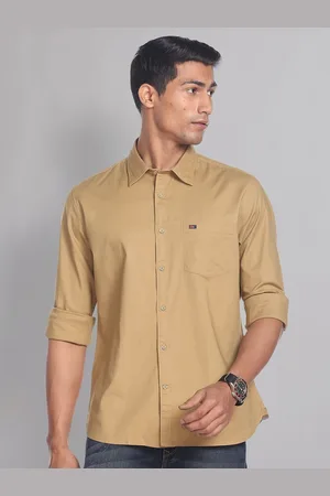 Arvind Men Chest Pocket Detail Slim Fit Casual Shirt