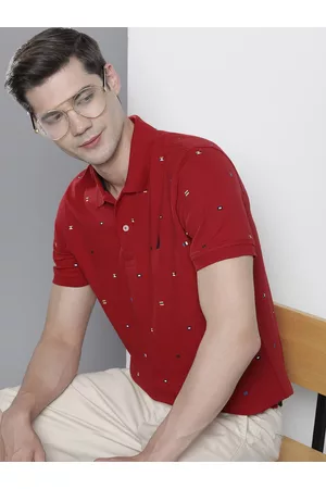 Nautica Conversational Printed Polo Collar T-shirt