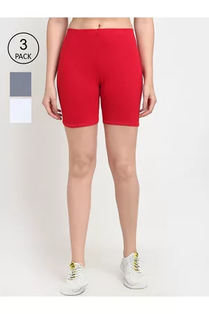 GRACIT Women Pack Of 3 Cycling Biker Shorts