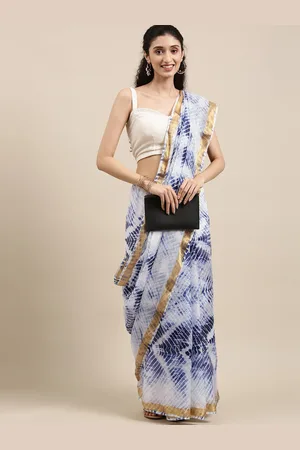 Jaipur Tie & Dye Zari Art Silk Kota Saree
