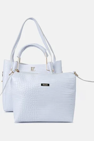 Kazo Textured PU Structured Handheld Bag With Pouch Bag