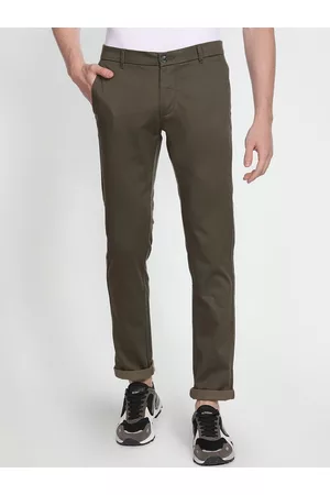 Arrow Men Printed Slim Fit Chinos Trousers