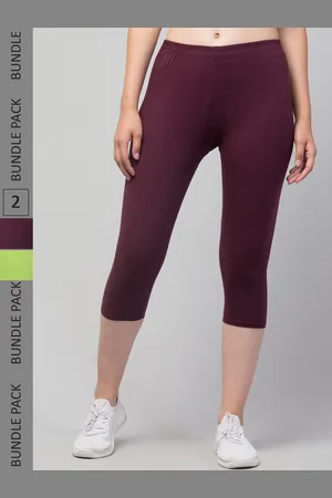 Apraa & Parma Clothing Women Pack Of 2 Pure Cotton Mid-Rise Skinny Fit Capris