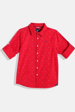 Allen Solly Boys Sport Conversational Opaque Printed Casual Shirt