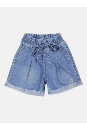 Ralph Lauren Girls Washed Denim Shorts