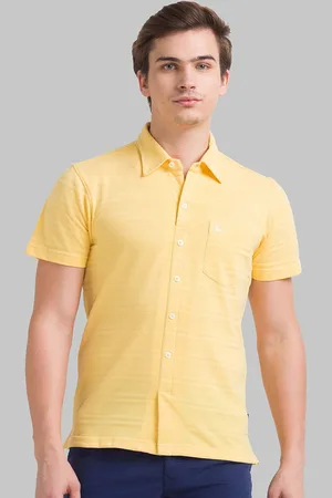 Parx Men striped Polo Collar Cotton T-shirt