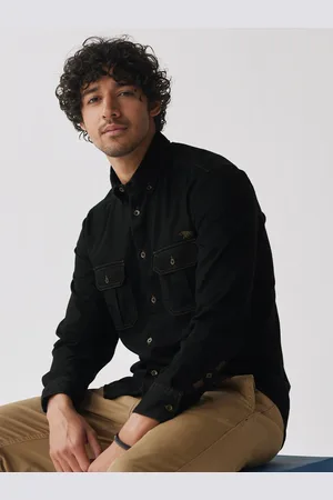 Andamen Premium Button-Down Collar Slim Fit Cotton Casual Shirt