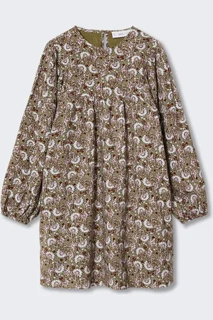 MANGO Girls Floral A-Line Dress