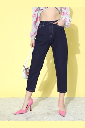 DressBerry Women Navy Blue High-Rise 90