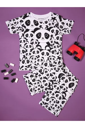 BE AWARA Kids Conversational Printed Pure Cotton Clothing Set