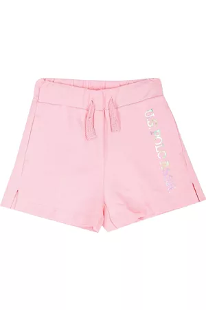 Ralph Lauren Girls Solid Mid Rise Pure Cotton Shorts