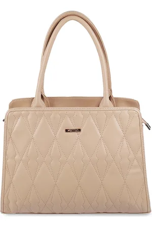 Metro Textured Structured Handheld Bag with Quilted