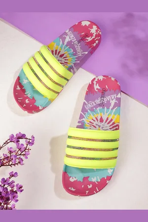 DressBerry Women Stone Embellished Sliders