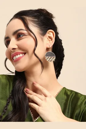 Sangria Women Circular Drop Earrings