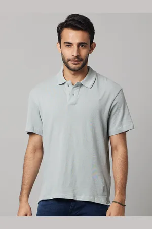 Celio Men Blue Polo Collar T-shirt