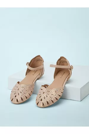 Pantaloons Girls Beige Ballerinas Laser Cuts Flats