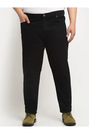 Pluss Men Plus Size Comfort Regular-Fit Stretchable Cotton Jeans