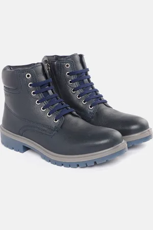 Woodland Men Leather Mid-Top Regular Boots