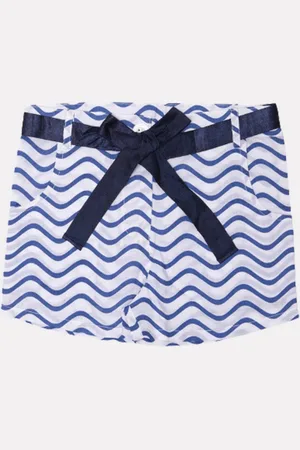 Nino Bambino Girls Organic Cotton Printed Shorts